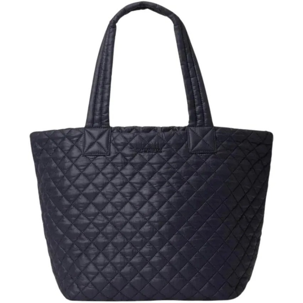 MZ Wallace Medium Metro Tote Deluxe Black Quilted Nylon Crossbody Bag Travel